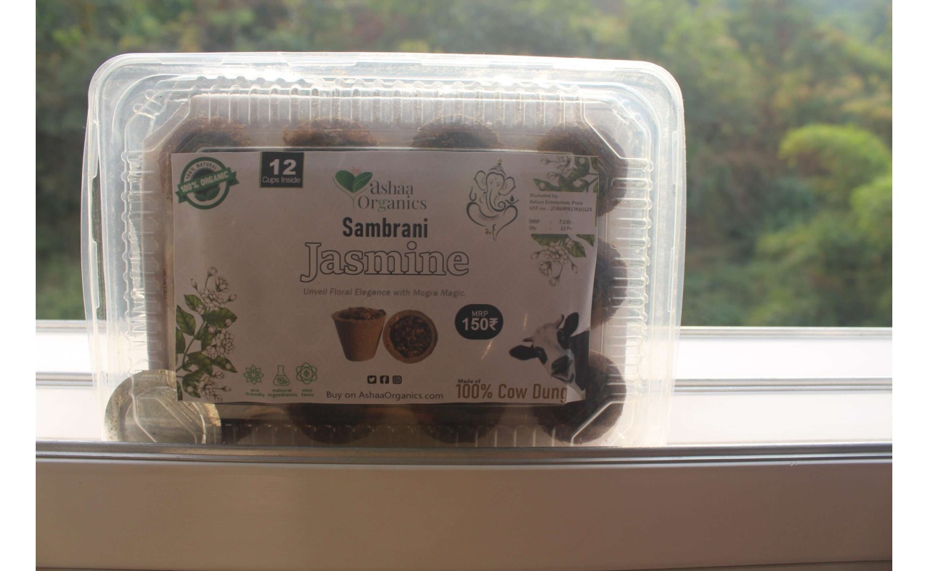 Organic Jasmine Sambrani cups 12 cups 150rs